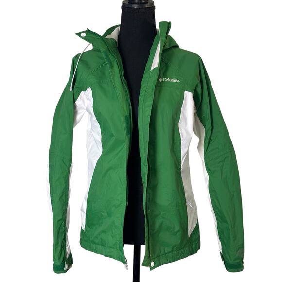 Columbia Arcadia II Rain Jacket Women’s Size S Omni-Tech Waterproof Hooded - Picture 6 of 16